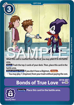 Bonds of True Love (BT19-097) - Special Booster Ver 2.5 (Common) [SB2.5-BT19-097]