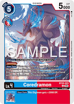 Coredramon (BT20-023) - Special Booster Ver 2.5 (Common) [SB2.5-023]