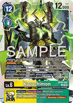 Kazuchimon (BT20-035) - Special Booster Ver 2.5 (Rare) [SB2.5-035]