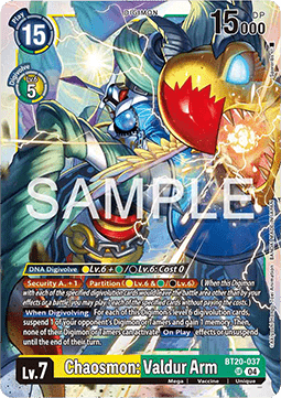 Chaosmon: Valdur Arm (BT20-037) (V.1) - Special Booster Ver 2.5 (Super Rare) [SB2.5-037]
