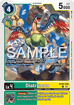 Diatrymon (BT20-039) - Special Booster Ver 2.5 (Common) [SB2.5-039]