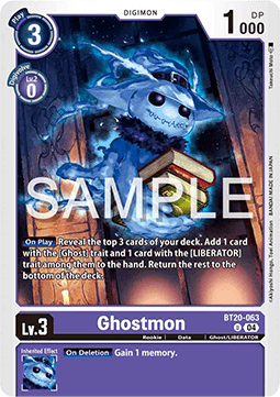 Ghostmon (BT20-063) (V.1) - Special Booster Ver 2.5 (Uncommon) [SB2.5-063]