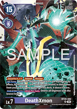 DeathXmon (BT20-082) (V.1) - Special Booster Ver 2.5 (Super Rare) [SB2.5-082]