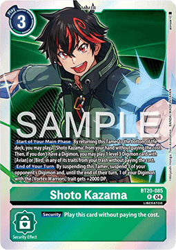 Shoto Kazama (BT20-085) (V.1) - Special Booster Ver 2.5 (Rare) [SB2.5-085]