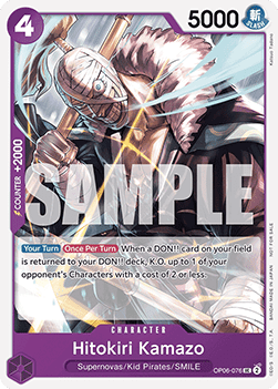 Hitokiri Kamazo (OP06-076) (V.1) - Unnumbered Promos (Uncommon) [UP-OP06-076]