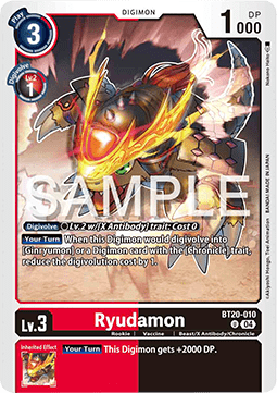Ryudamon (BT20-010) - Special Booster Ver 2.5 (Uncommon) [SB2.5-010]