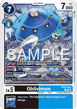 Oblivimon (BT20-052) - Special Booster Ver 2.5 (Uncommon) [SB2.5-052]