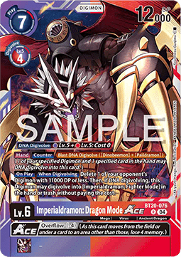 Imperialdramon: Dragon Mode Ace (BT20-076) - Special Booster Ver 2.5 (Rare) [SB2.5-076]