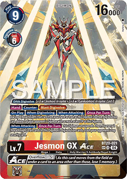 Jesmon GX Ace (BT20-021) (V.3) - Special Booster Ver 2.5 (Special) [SB2.5-021]