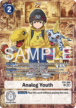 Analog Youth (EX1-066) - Special Event Pack 2025 (Alternative Art) [SEP-EX1-066]
