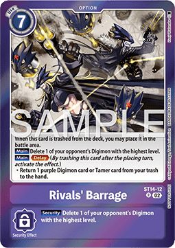 Rivals' Barrage (ST14-12) - Special Event Pack 2025 (Alternative Art) [SEP-ST14-12]