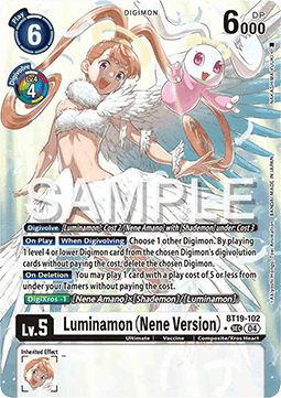 Luminamon (Nene Version) (BT19-102) (V.2) - Special Booster Ver 2.5 (Alternative Art) [SB2.5-BT19-102]
