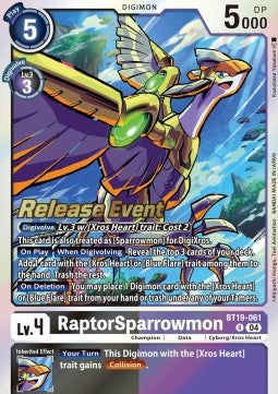 RaptorSparrowmon (BT19-061) - Promos: Special Booster Ver 2.5 (Alternative Art) [SB2.5P-BT19-061]