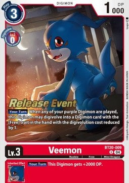 Veemon (BT20-009) - Promos: Special Booster Ver 2.5 (Alternative Art) [SB2.5P-BT20-009]