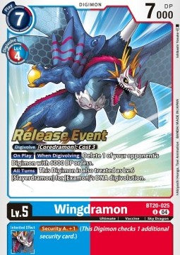 Wingdramon (BT20-025) - Promos: Special Booster Ver 2.5 (Alternative Art) [SB2.5P-BT20-025]