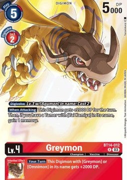 Greymon (BT14-012) - Premium Bandai Products (Alternative Art) [PB-XX-BT14-012]