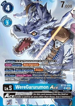 WereGarurumon Ace (BT15-026) - Premium Bandai Products (Alternative Art) [PB-XX-BT15-026]