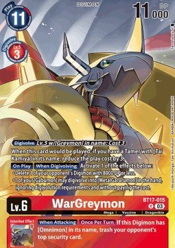 WarGreymon (BT17-015) - Premium Bandai Products (Alternative Art) [PB-XX-BT17-015]
