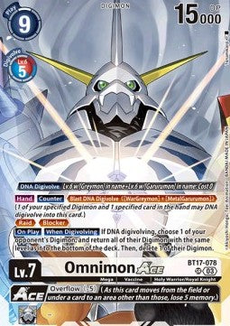 Omnimon Ace (BT17-078) - Premium Bandai Products (Alternative Art) [PB-XX-BT17-078]