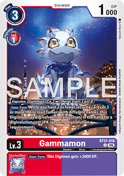 Gammamon (BT21-010) - World Convergence (Uncommon) [BT-21-010]