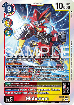 Globemon (BT21-023) (V.1) - World Convergence (Super Rare) [BT-21-023]