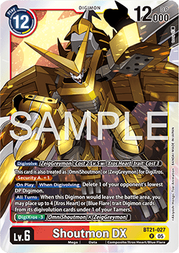 Shoutmon DX (BT21-027) - World Convergence (Rare) [BT-21-027]