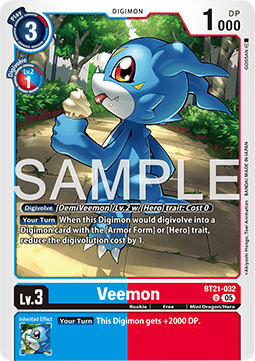 Veemon (BT21-032) - World Convergence (Uncommon) [BT-21-032]