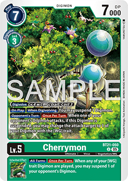 Cherrymon (BT21-050) - World Convergence (Uncommon) [BT-21-050]