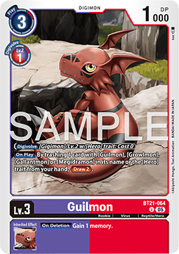 Guilmon (BT21-064) - World Convergence (Uncommon) [BT-21-064]