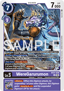 WereGarurumon (BT21-078) - World Convergence (Uncommon) [BT-21-078]