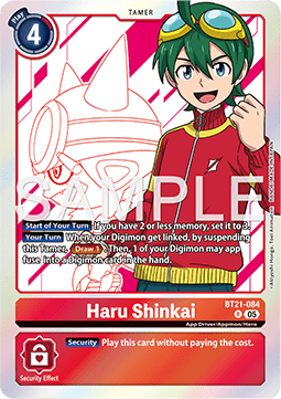Haru Shinkai (BT21-084) (V.1) - World Convergence (Rare) [BT-21-084]