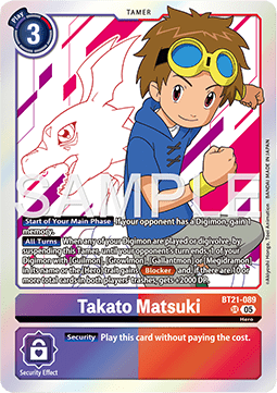 Takato Matsuki (BT21-089) (V.1) - World Convergence (Super Rare) [BT-21-089]