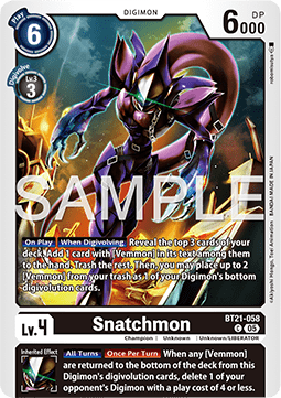 Snatchmon (BT21-058) - World Convergence (Common) [BT-21-058]