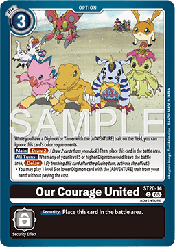 Our Courage United (ST20-14) - Starter Deck: Protector of Light (Common) [ST-20-14]