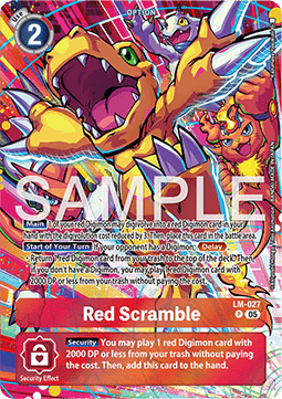 Red Scramble (LM-027) - Starter Deck: Protector of Light (Alternative Art) [ST-20-LM-027]