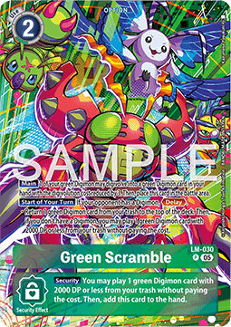 Green Scramble (LM-030) - Starter Deck: Protector of Light (Alternative Art) [ST-20-LM-030]
