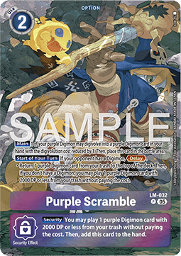 Purple Scramble (LM-032) - Starter Deck: Protector of Light (Alternative Art) [ST-20-LM-032]