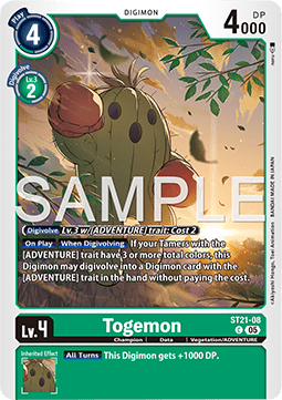 Togemon (ST21-08) - Starter Deck: Hero of Hope (Common) [ST-21-08]