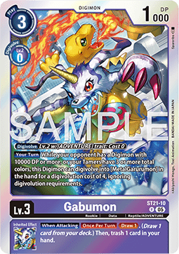Gabumon (ST21-10) (V.1) - Starter Deck: Hero of Hope (Rare) [ST-21-10]