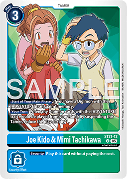 Joe Kido & Mimi Tachikawa (ST21-12) - Starter Deck: Hero of Hope (Uncommon) [ST-21-12]