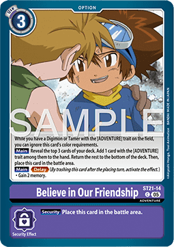 Believe in Our Friendship (ST21-14) - Starter Deck: Hero of Hope (Common) [ST-21-14]