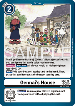 Gennai's House (ST21-15) - Starter Deck: Hero of Hope (Uncommon) [ST-21-15]