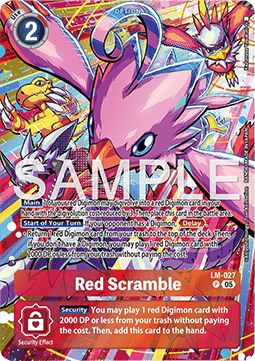 Red Scramble (LM-027) - Starter Deck: Hero of Hope (Alternative Art) [ST-21-LM-027]
