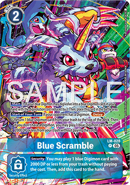 Blue Scramble (LM-028) - Starter Deck: Hero of Hope (Alternative Art) [ST-21-LM-028]