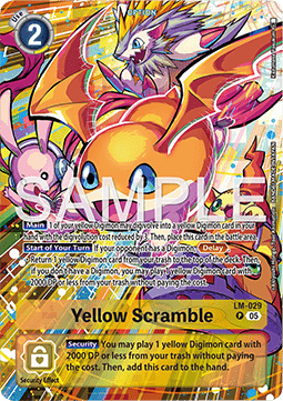 Yellow Scramble (LM-029) - Starter Deck: Hero of Hope (Alternative Art) [ST-21-LM-029]