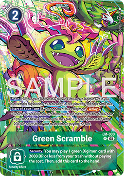 Green Scramble (LM-030) - Starter Deck: Hero of Hope (Alternative Art) [ST-21-LM-030]