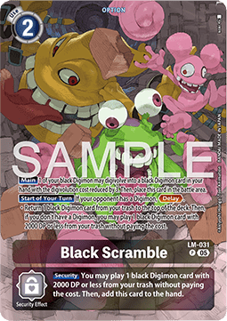 Black Scramble (LM-031) - Starter Deck: Hero of Hope (Alternative Art) [ST-21-LM-031]