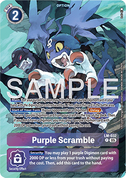 Purple Scramble (LM-032) - Starter Deck: Hero of Hope (Alternative Art) [ST-21-LM-032]