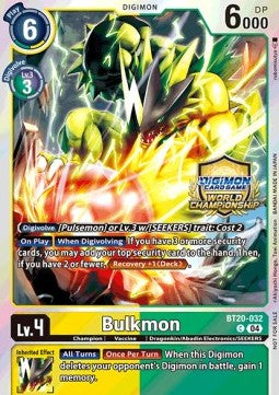 Bulkmon (BT20-032) - Championship 2025 Promos (Alternative Art) [CP25-BT20-032]
