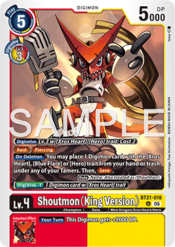 Shoutmon (King Version) (BT21-016) - World Convergence (Uncommon) [BT-21-016]